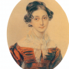 П. Соколов.Портрет А.А.Олениной. Ок. 1825 П. Соколов.Портрет А.А.Олениной. Ок. 1825